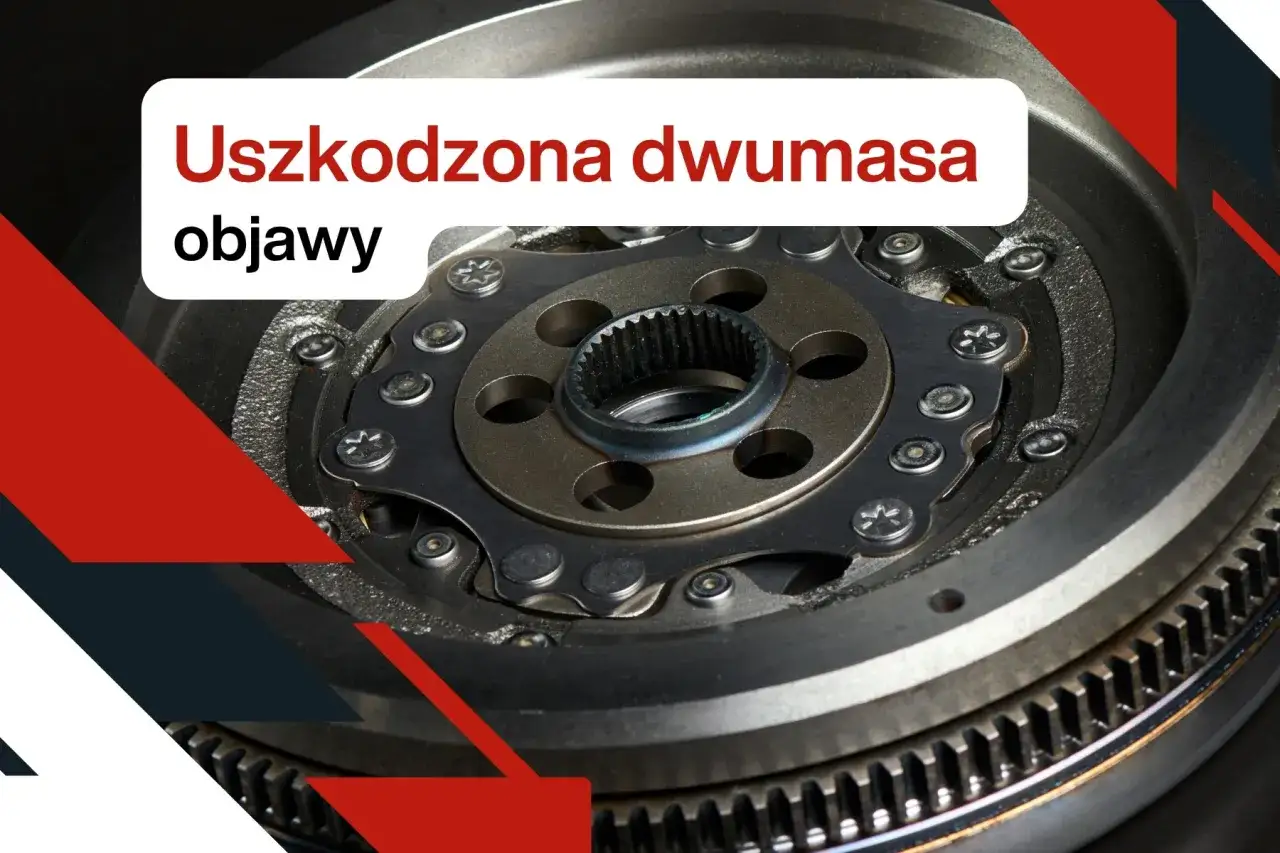 Zbliżenie na uszkodzoną dwumasę w dieslu. Widoczne objawy zużycia, takie jak luzy i nierówności na powierzchniach ciernych.
